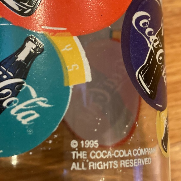 Vintage 1995 Coca Cola Always Glass Cup Set of 5 - Picture 7 of 8